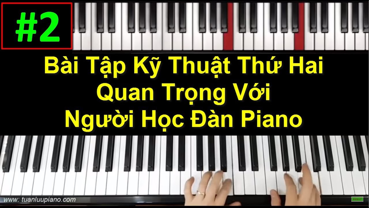 ✅ #2| Bài Kỹ Thuật Luyện Ngón Quan Trọng Thứ Hai Khi Học Piano | Tuấn Lưu Piano |