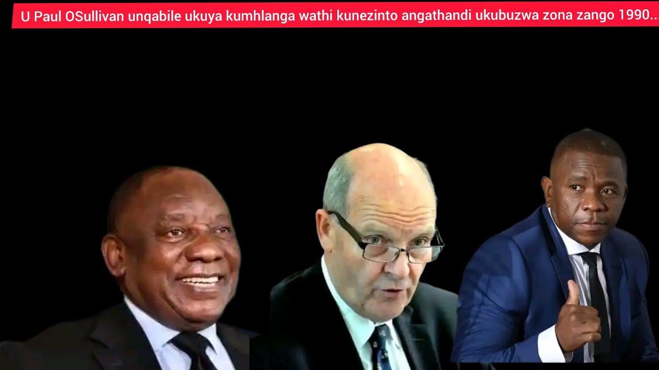 U Paul OSullivan unqabile ukuya kumhlangano wathi kunezinto angathandi ukubuzwa zona zango 1990...