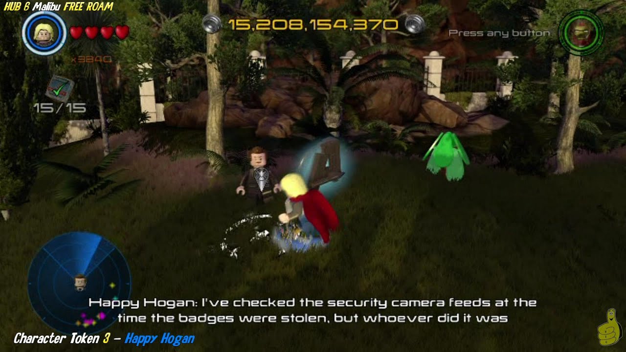 Lego Marvel Avengers: HUB 6 / Malibu FREE ROAM (All Collectibles) - HTG