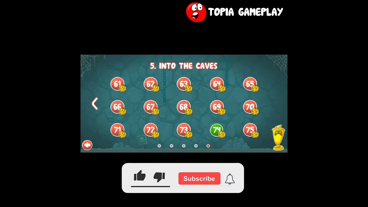 Red Ball 4 Level 74 Damage vs Without Damage Gameplay #shorts