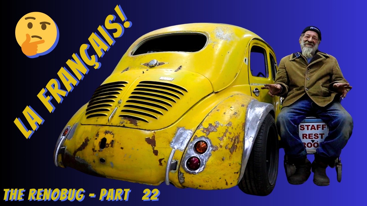 Задние фонари Frenching и многое другое! Renault 4CV Rat Rod 1959 года