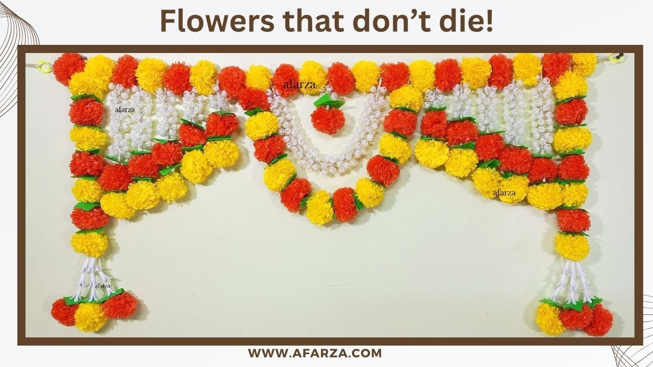 afarza When tradition meets creativity! Flower toran door hanging|23170