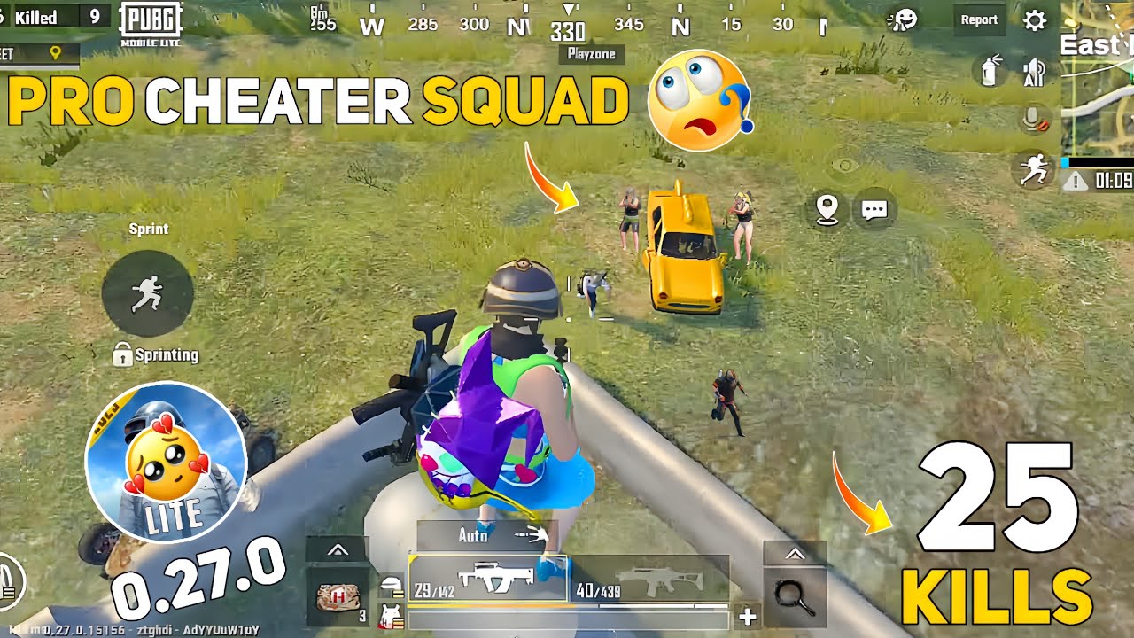 PRO CHEATER SQUAD 😱 | PUBG LITE NEW UPDATE 0.27.0 FULL RUSH GAMEPLAY | PUBG LITE BGMI LITE