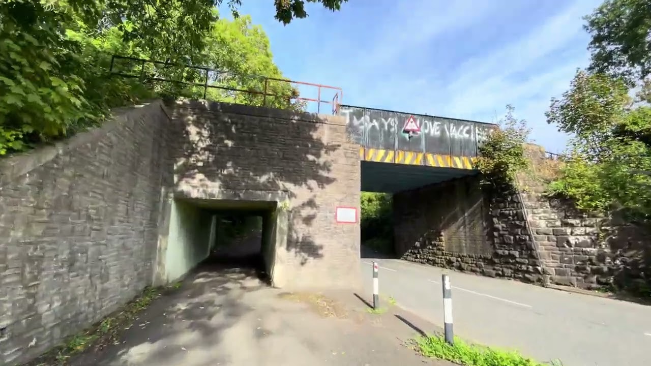 Aberkenfig to sarn bridgend walk through