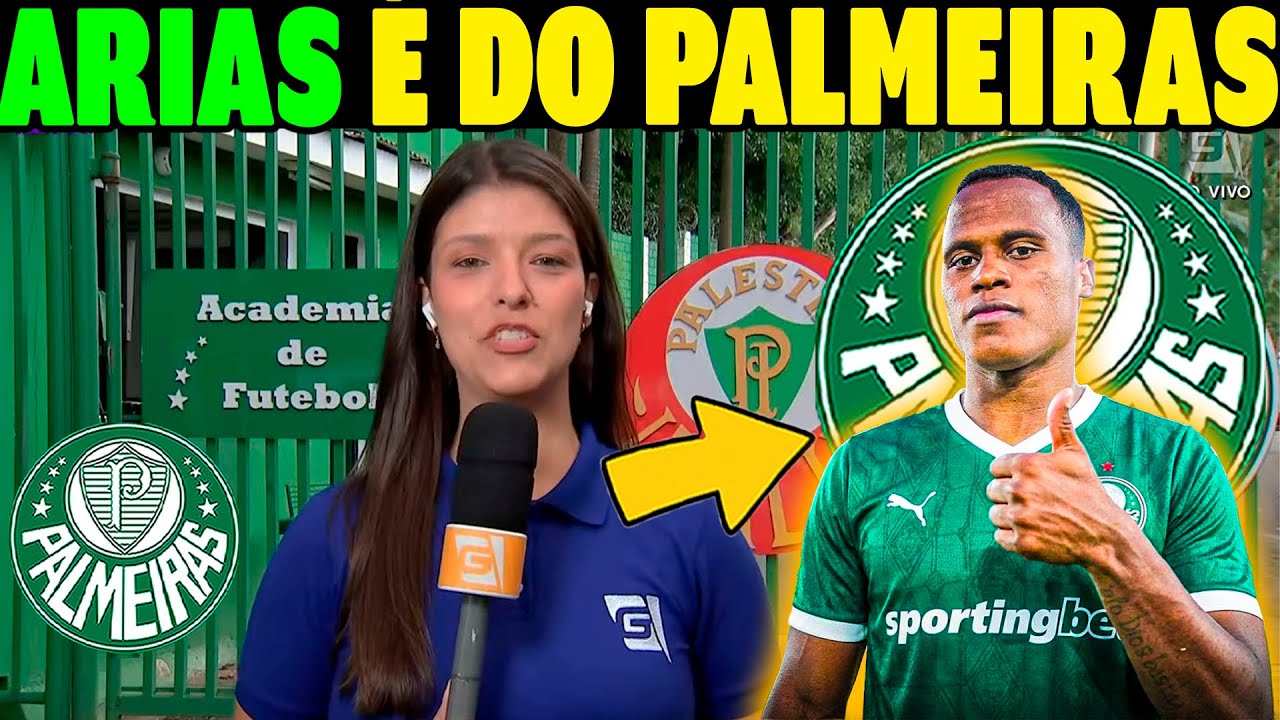 FECHOU!! AGORA É OFICIAL! NEGÓCIO FECHADOO! JHON ARIAS É DO PALMEIRAS! NOTICIAS PALMEIRAS HOJE