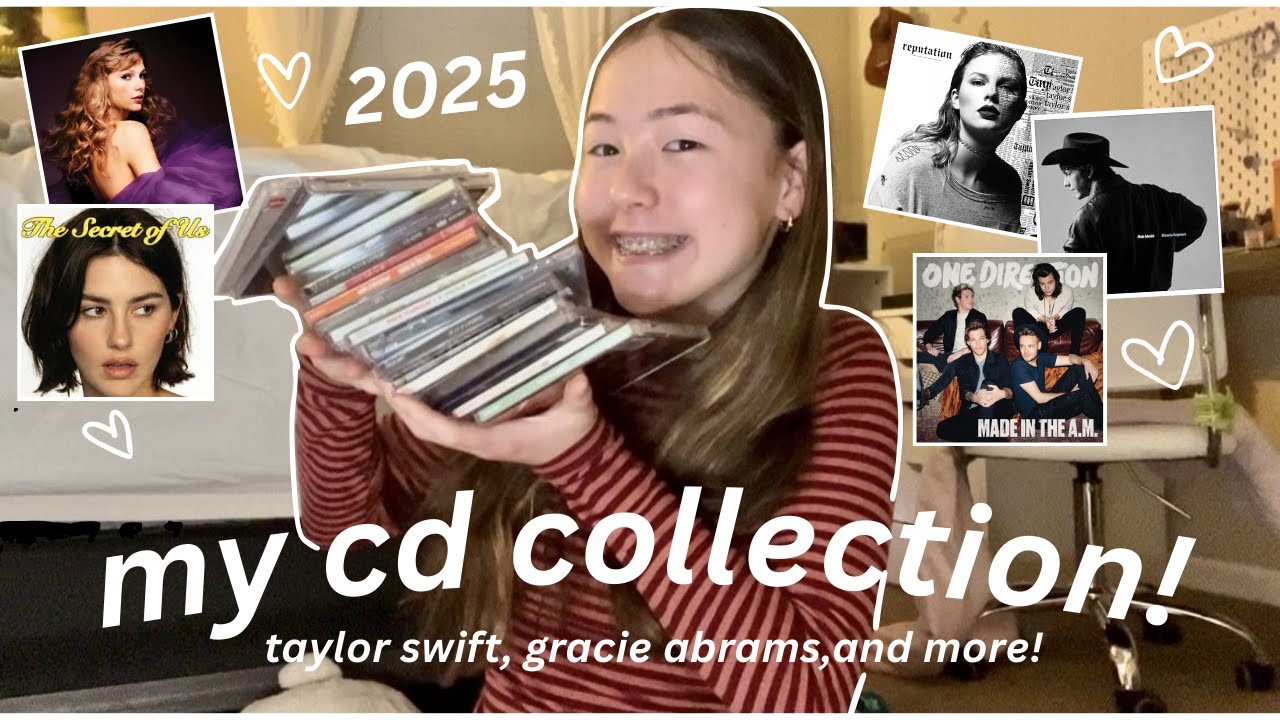MY CD COLLECTION ⭐️ taylor swift, gracie abrams, and more!