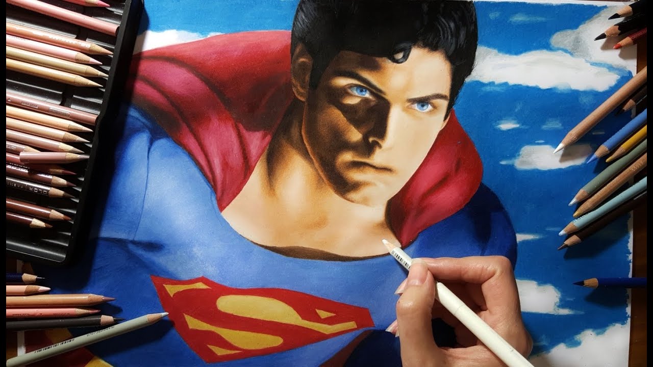 Speed Drawing: Superman - Christopher Reeve | Jasmina Susak