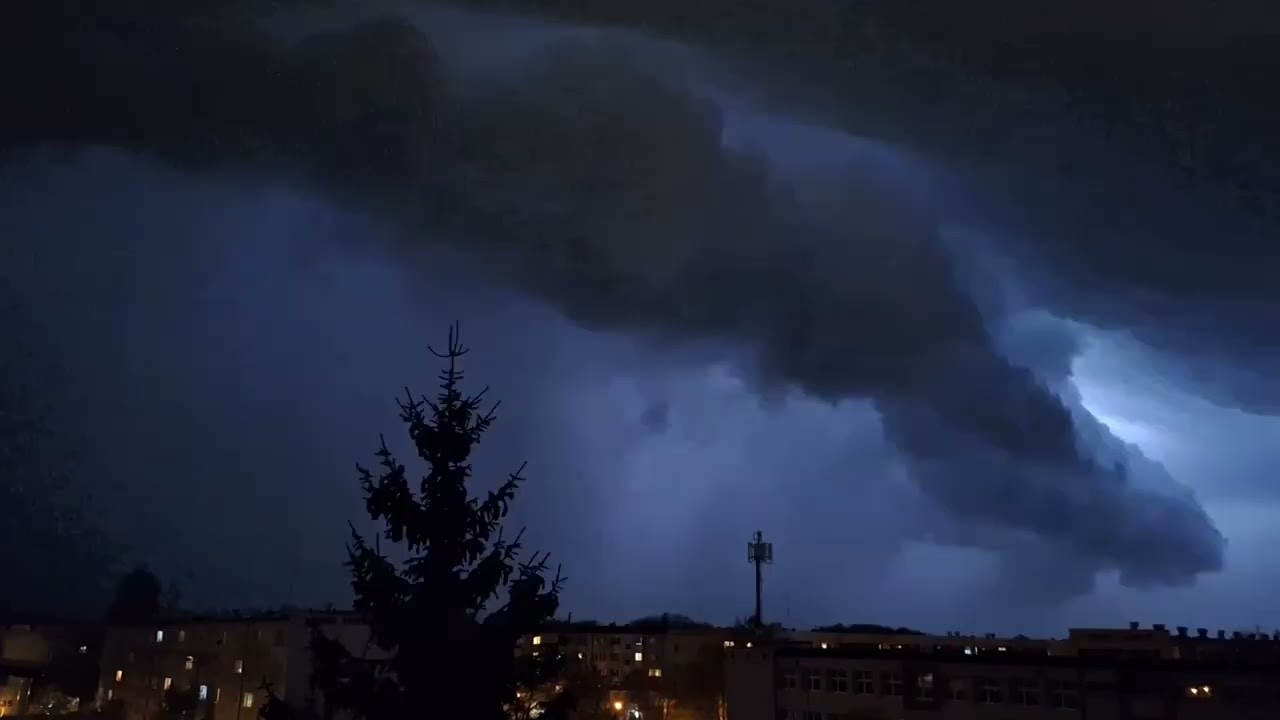 Superkomórka burzowa 18 IV 2025 Bydgoszcz