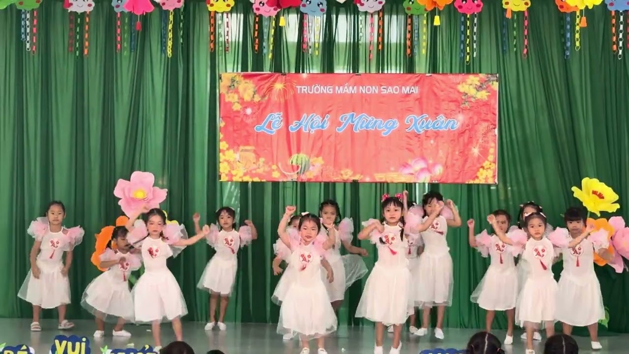  Trường mầm non sao mai Bến Tre Bắp múa mừng xuân 2026 