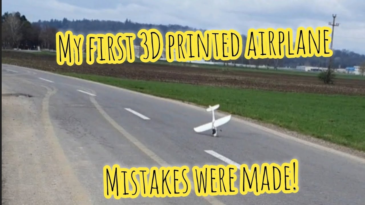 My first 3D printed airplane - Eclipson model A. Mistakes were made!