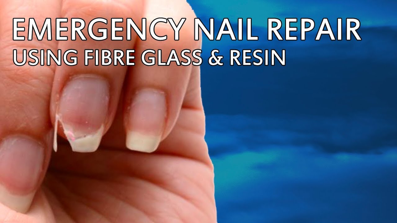 Nail Tutorials for beginners: Fixing a broken nail using fibre glass and resin