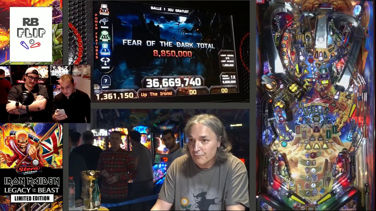 Flipper Iron Maiden Limited Edition de Chez Stern - 11 Joueurs ! FACEBOOK LIVE REPLAY