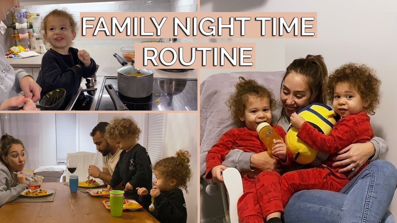 Family Night Time Routine with Twin Toddlers | Danielle Gioia