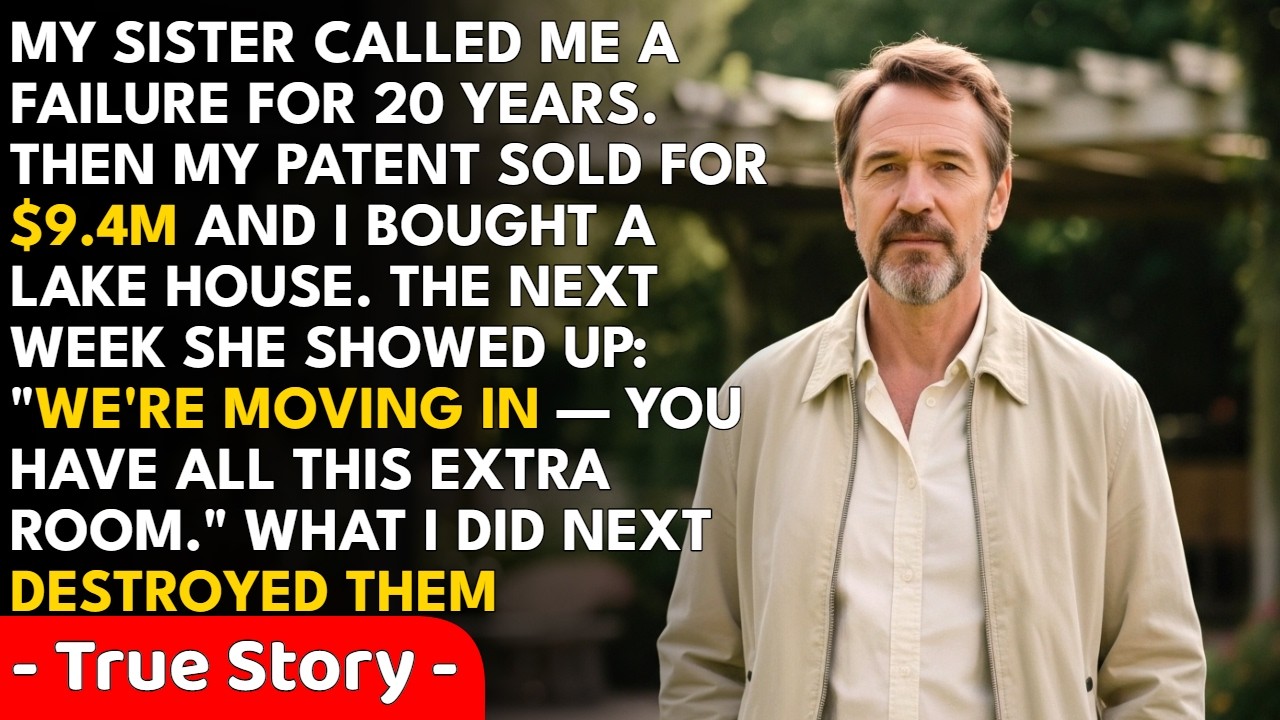 After 20 years of calling me a failure, my sister showed up at my lake house with a fake advisor ...