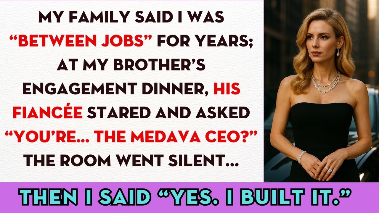 My Family Said I Was “Between Jobs”; At My Brother’s Engagement Dinner, His Fiancée Stared