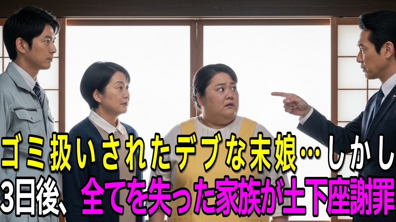 【朗読】老舗惣菜屋のデブな末娘を妻に選んだ作業員。見下していた家族が3日後、娘의「正体」を知り土下座で謝罪する羽目に…【感動する話】【スカッとする話】【因果応報】