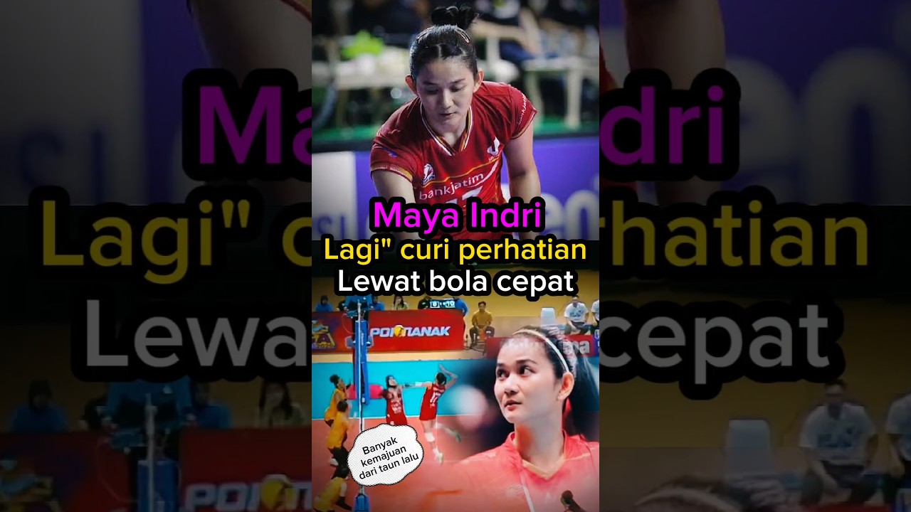 Wow ‼️ Curi perhatian penonton maya indri Lakukan Spike keras 