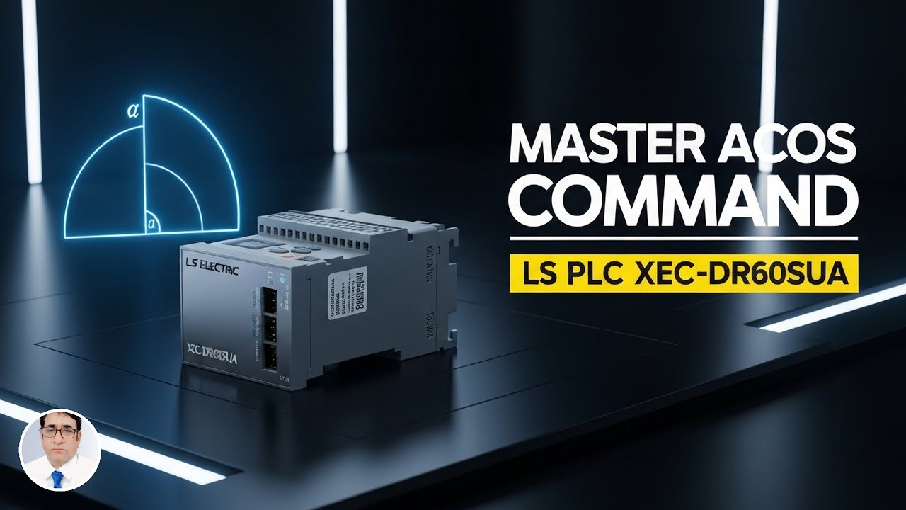 Как использовать команду Acos Arc cosine в ПЛК LS с использованием XEC-DR60SUA?