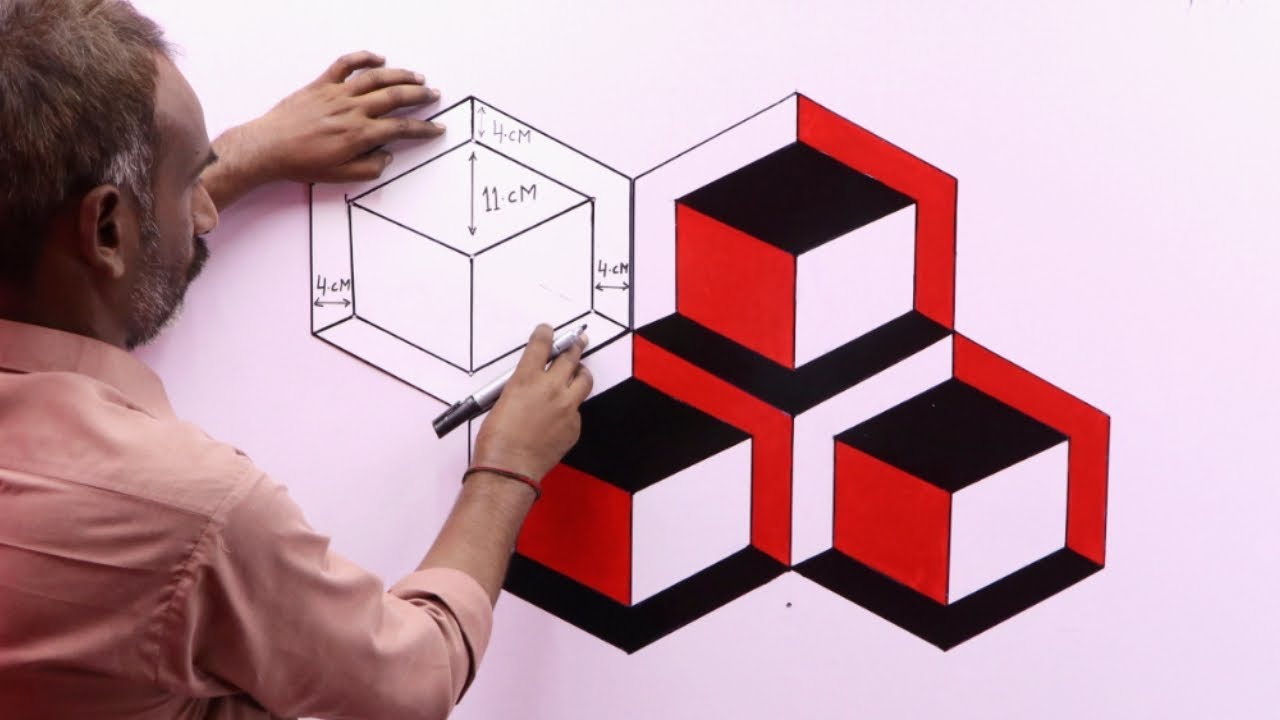CREATIVE 3D WALL PAINTING IDEAS | WALL ART DECORATION PAINTING