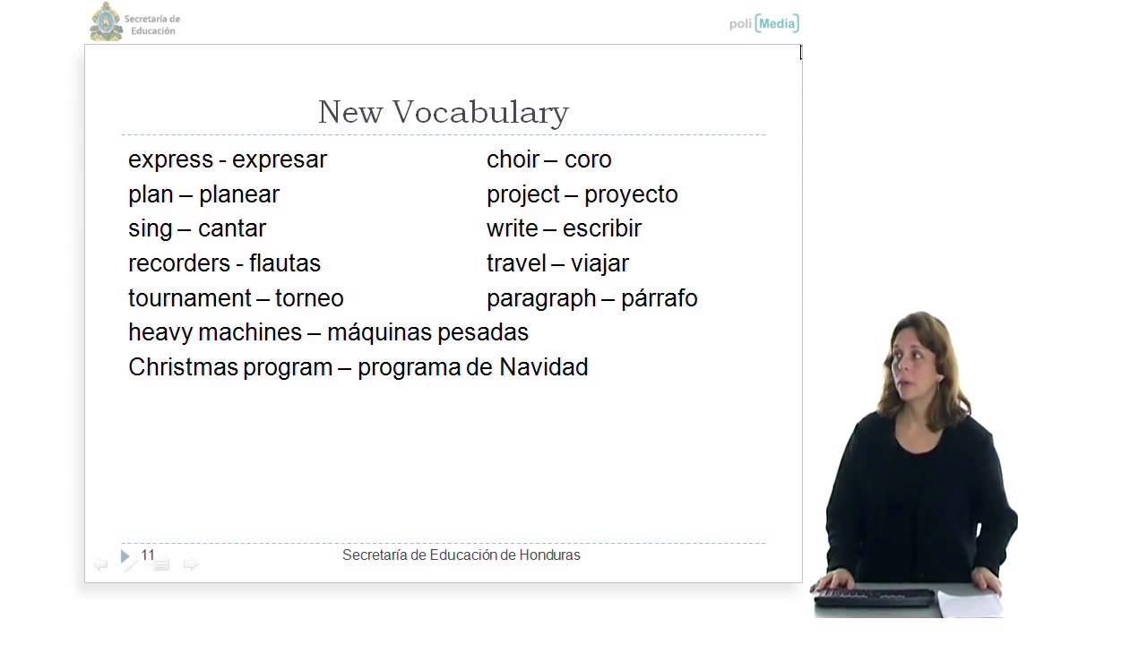 Curso Educativo Honduras 40. Inglés Técnico I (Profesores). Uso propósito de infinitivos