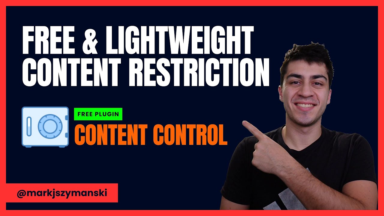 Content Control: Restrict Page Access with a Free & Lightweight Plugin