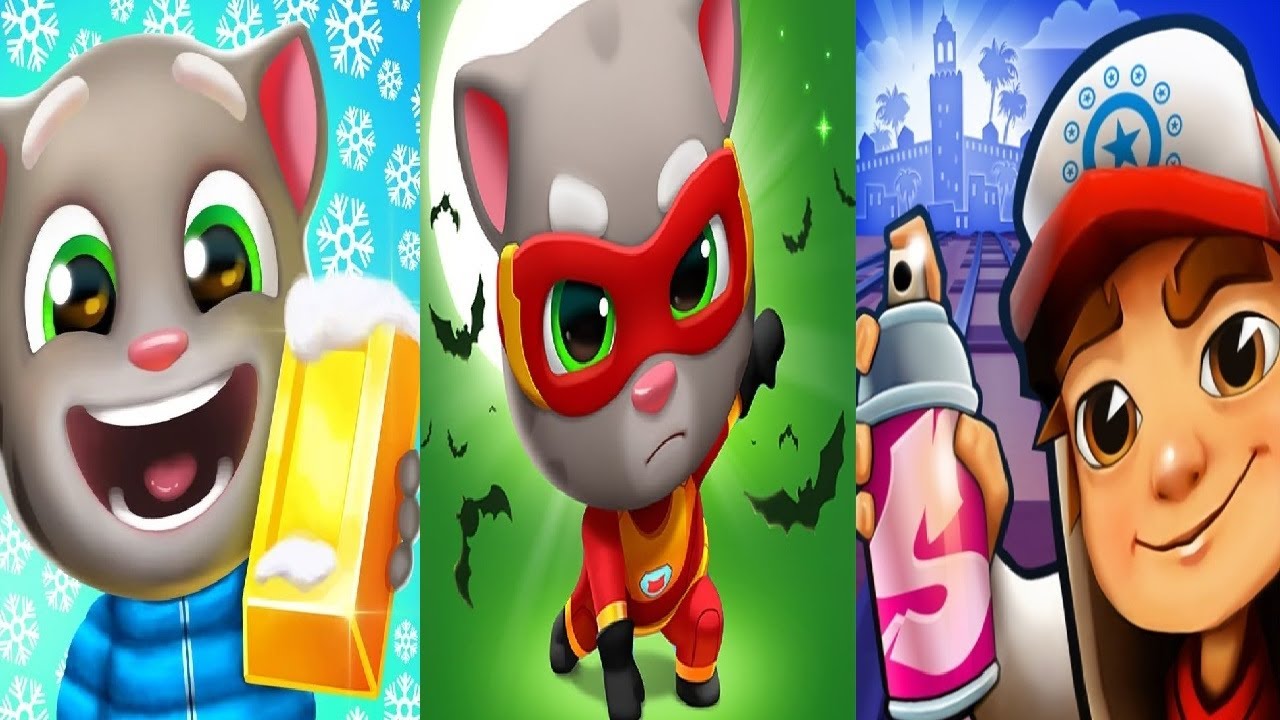 TALKING TOM GOLD RUN CHRISTMAS 2020 VS TALKING TOM HERO DASH HALLOWEEN 2021 Subway Surfers Marrakesh