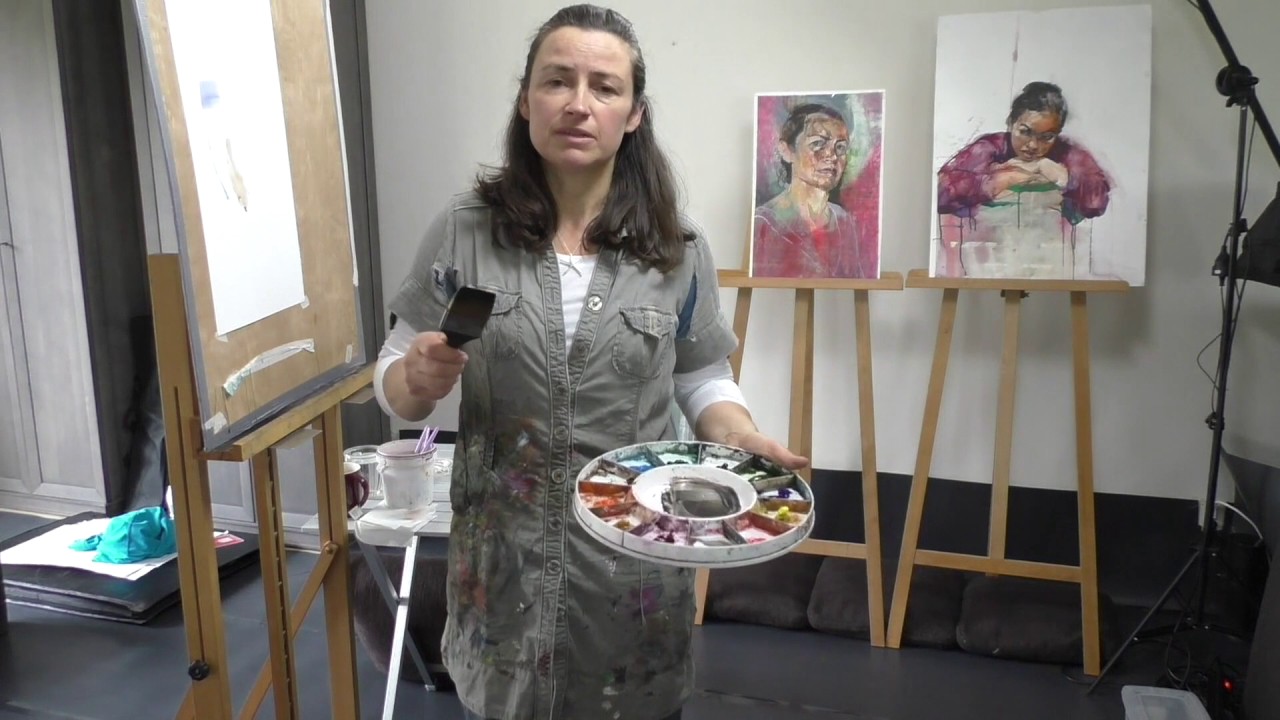 How to mix skin tones and set up your watercolour palette