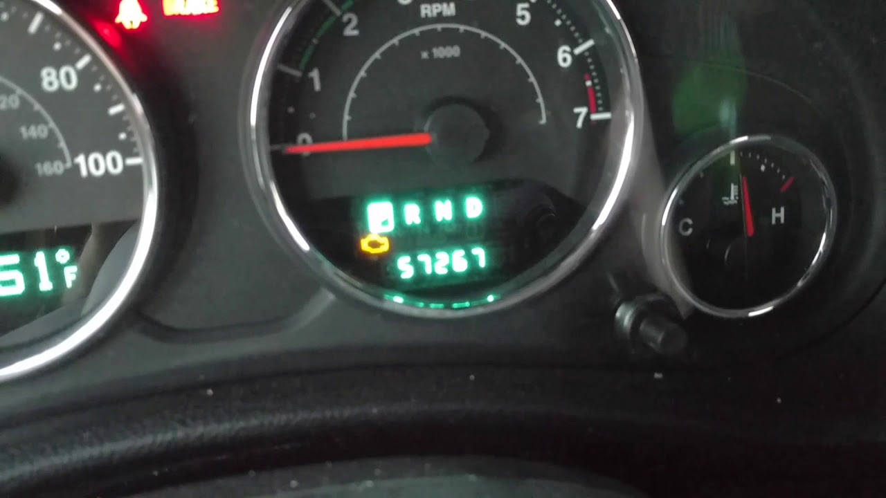 Display check engine / DTC codes in Jeep Wrangler