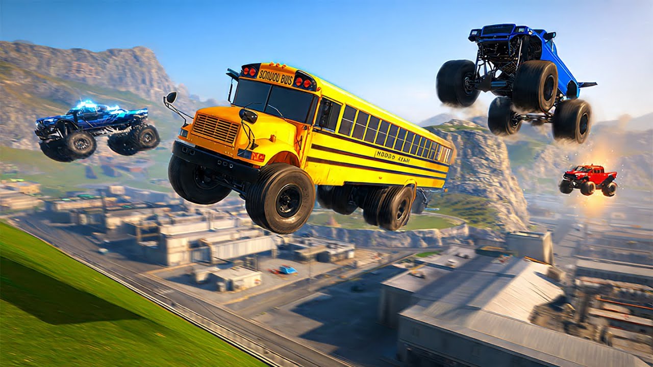 Which Randomly Generated Car Config Can Fly The Furthest On Car Jump Arena? PART 12 - BeamNG Drive