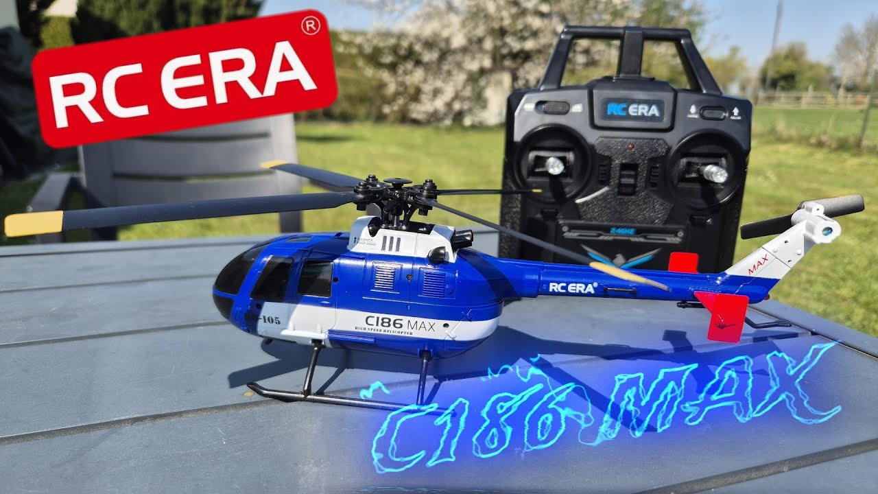 RC ERA  C186Max , micro hélico RTF ... Revue et test en extérieur