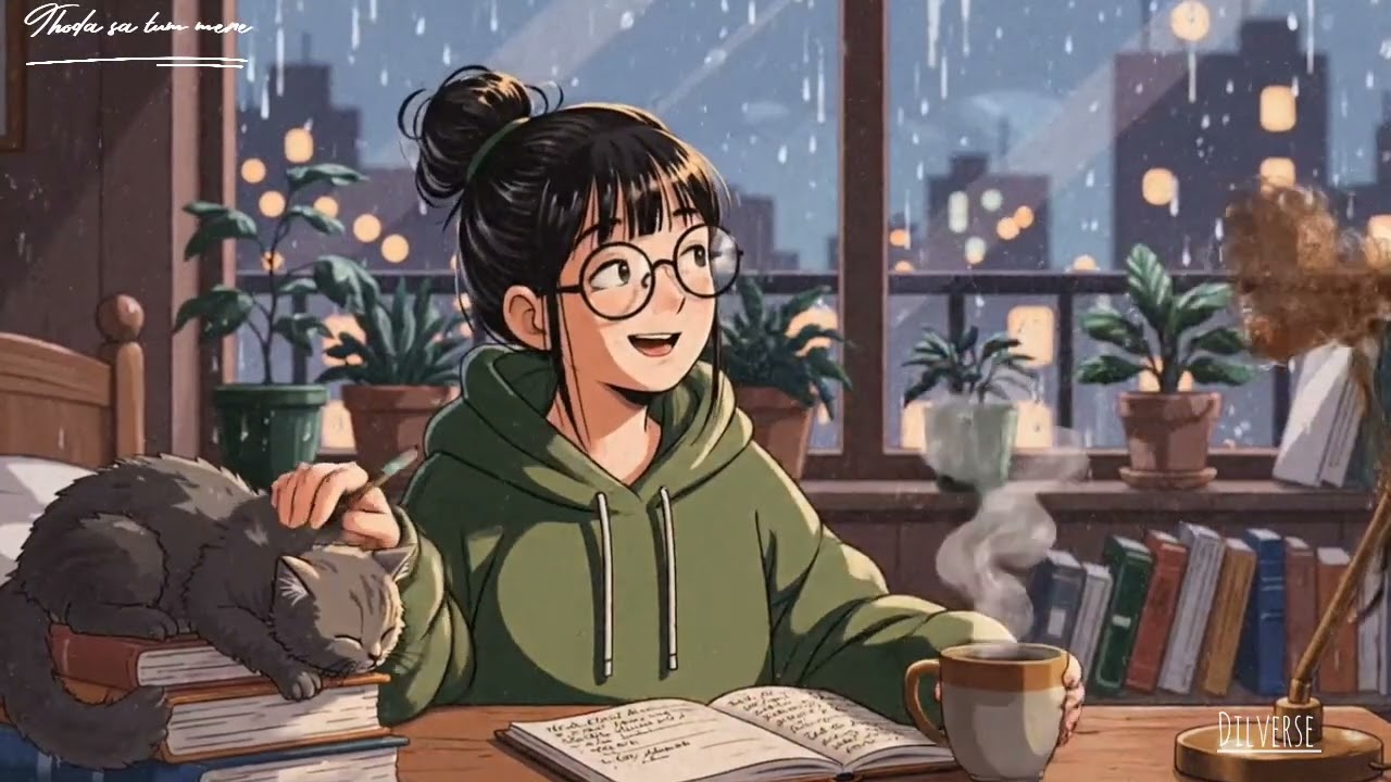 Thoda Sa Tum Mere 💗 | Soft Hindi LoFi Love Song (Girl POV) | Cozy Romantic Vibes | Dilverse93