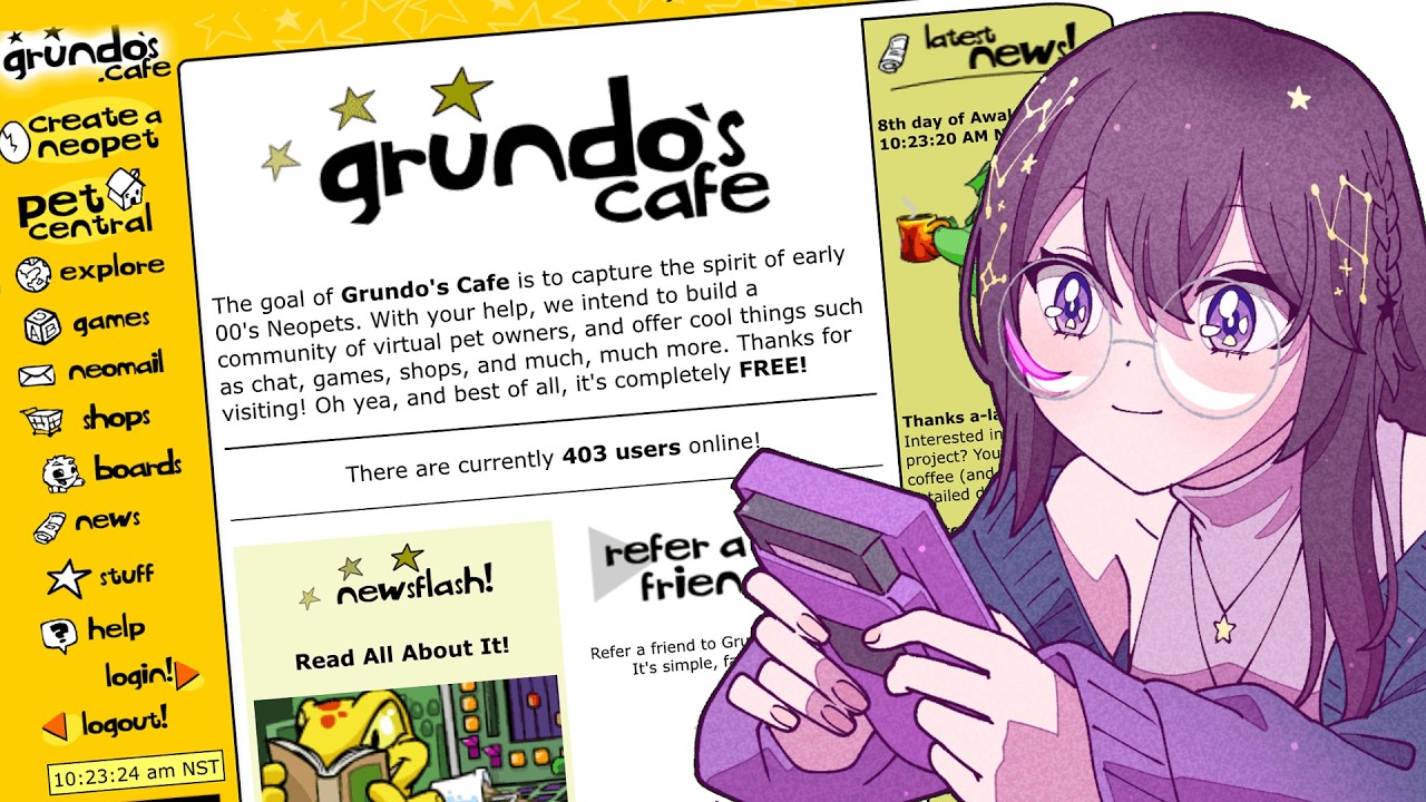 Let's Play Grundo's Cafe! 【Neopets Fan Server】