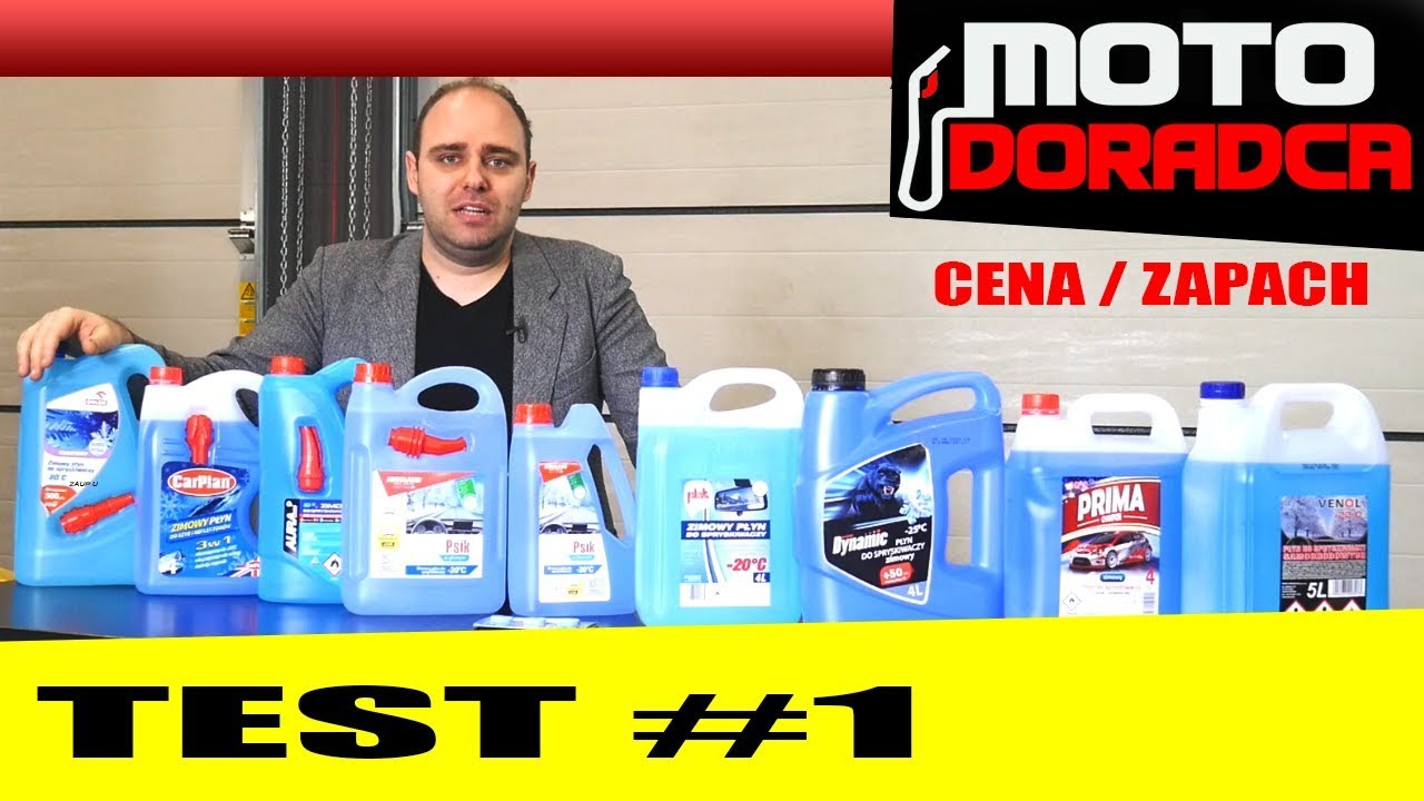Test zimowych płynów do spryskiwaczy #MOTODORADCA
