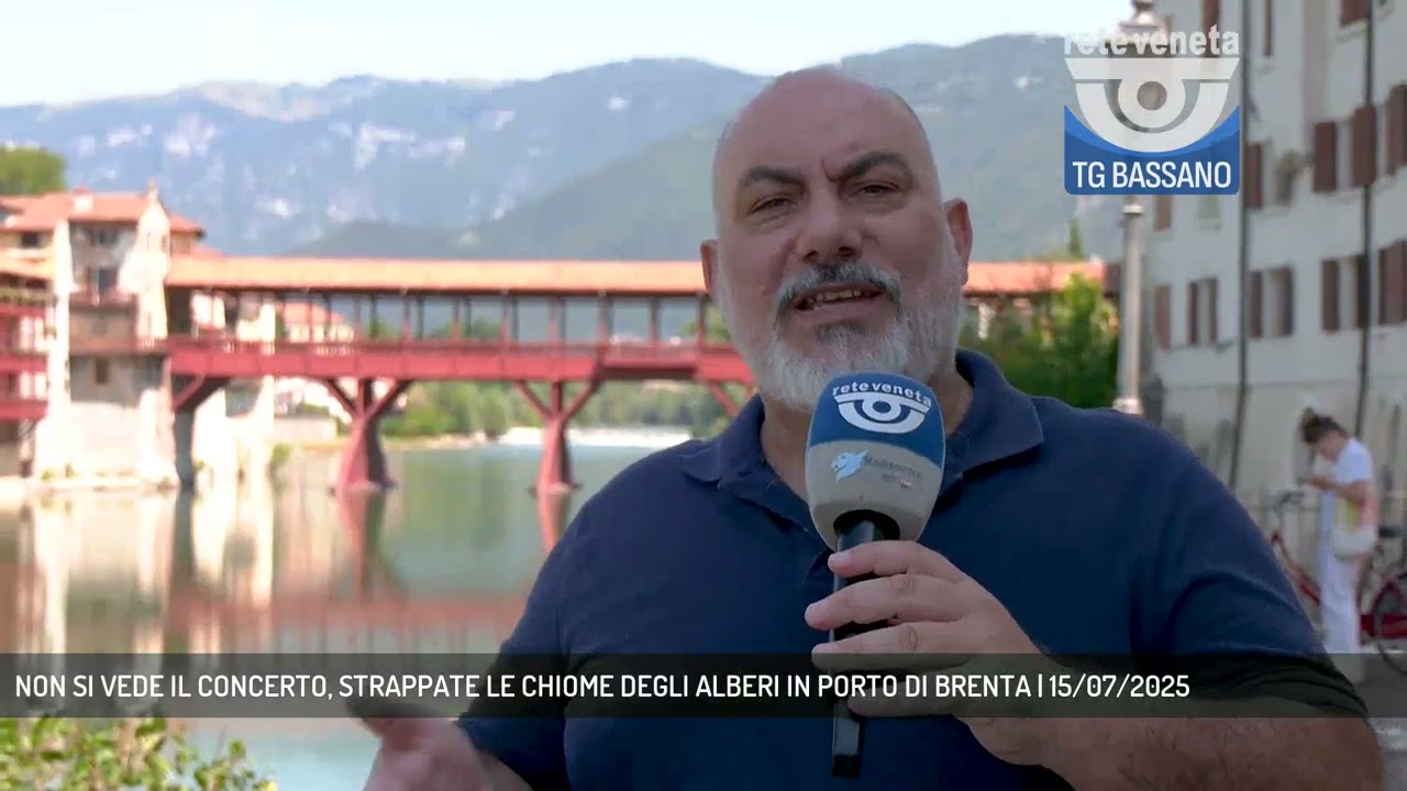 NON SI VEDE IL CONCERTO, STRAPPATE LE CHIOME DEGLI ALBERI IN PORTO DI BRENTA | 15/07/2025