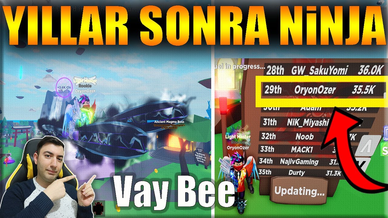 Yıllar Sonra Ninja Legends - Duygulandım 😭/ Roblox Nostalji