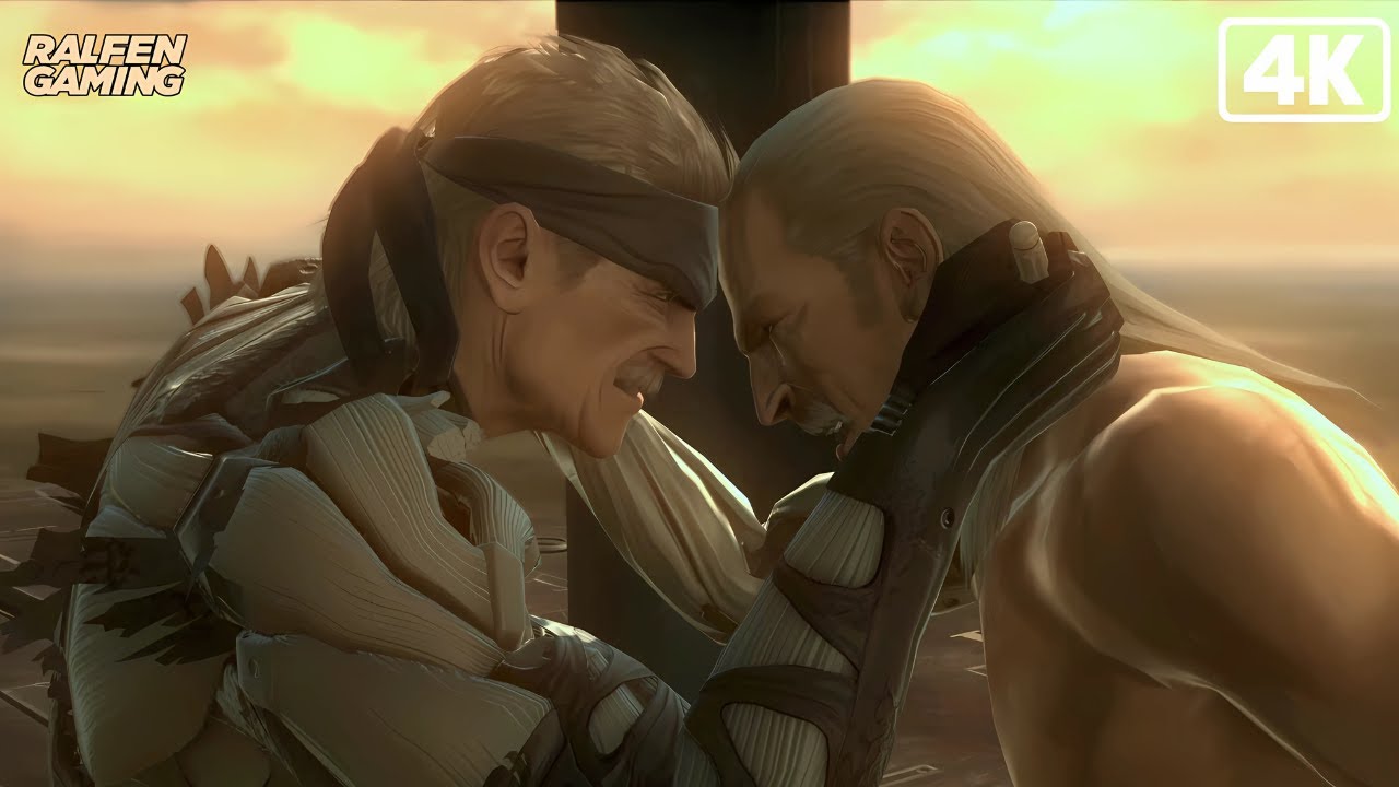METAL GEAR SOLID 4 Pelea Final y Ending en Español 4K 60FPS