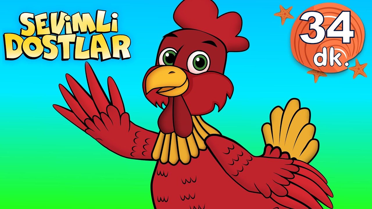 Küçük Kırmızı Tavuk Sevimli Dostlar Bebek Şarkıları | Çocuk şarkıları | Adisebaba TV Nursery Rhymes