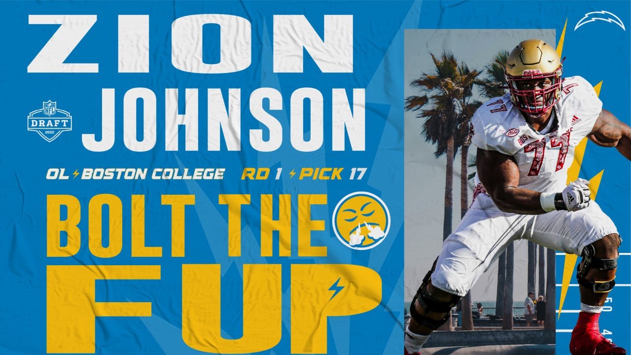 Zion Johnson To The LA Chargers