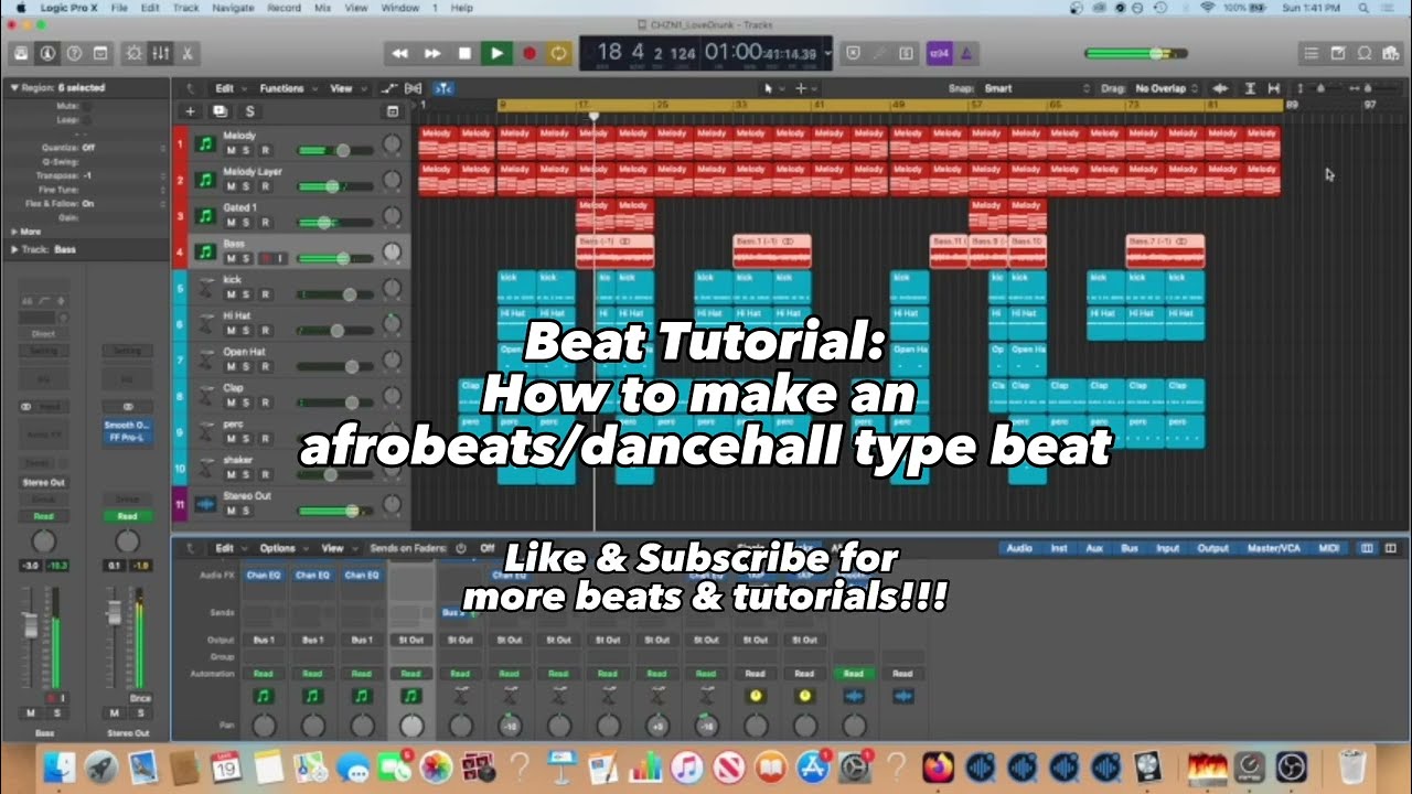 How to make an afrobeats/dancehall type beat | Beat Tutorial