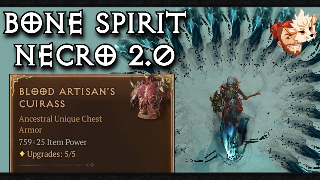 Bone Spirit Is BACK BABY! With Blood Artisans Cuirass! | Diablo 4 Necromancer Build Guide
