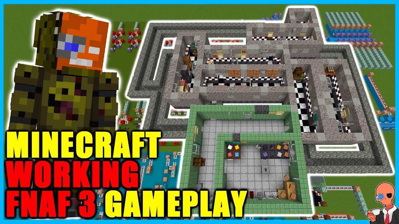 Я построил рабочую карту FNAF 3 в Minecraft (Сборка + Геймплей)