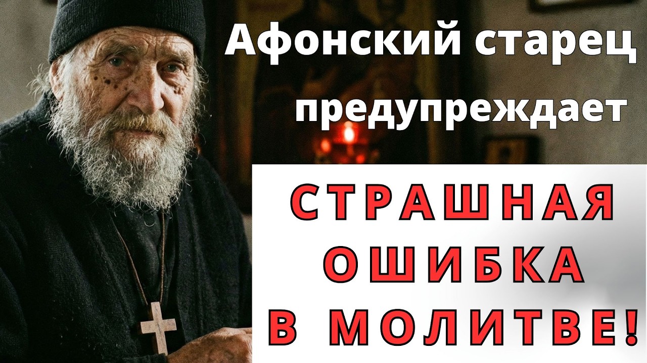 Самая опасная ошибка верующих в молитве — правда с Афона