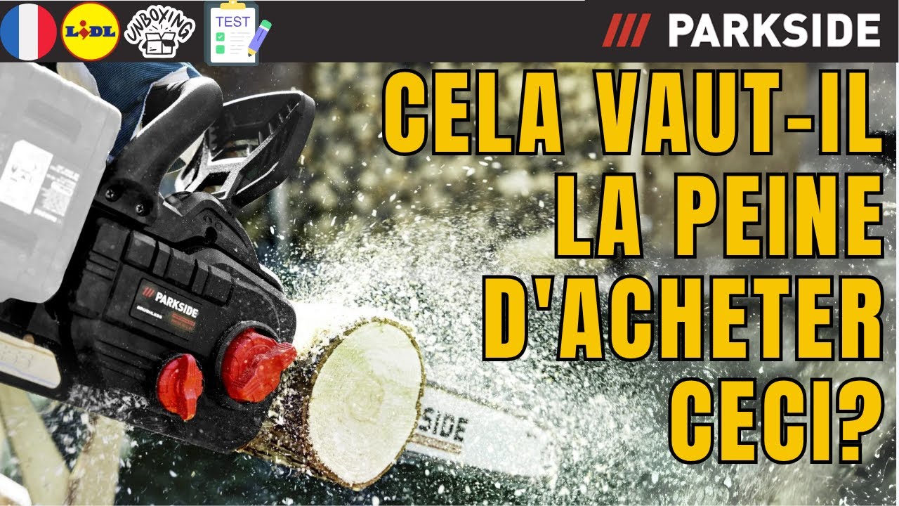 TRON&Ccedil;ONNEUSE SANS ﬁ L 40 V Parkside Performance PPKSA 40-li B2 FRANCE FRAN&Ccedil;AIS LIDL