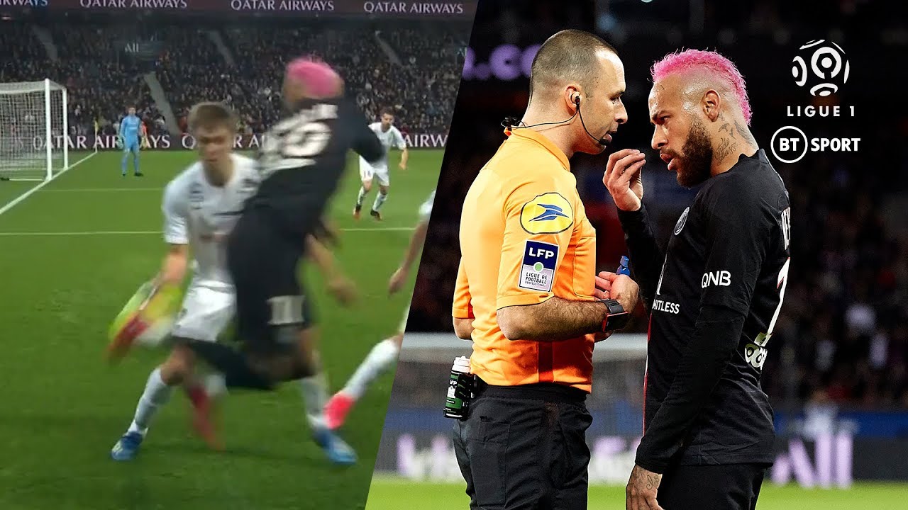 Neymar sees yellow for showboating!