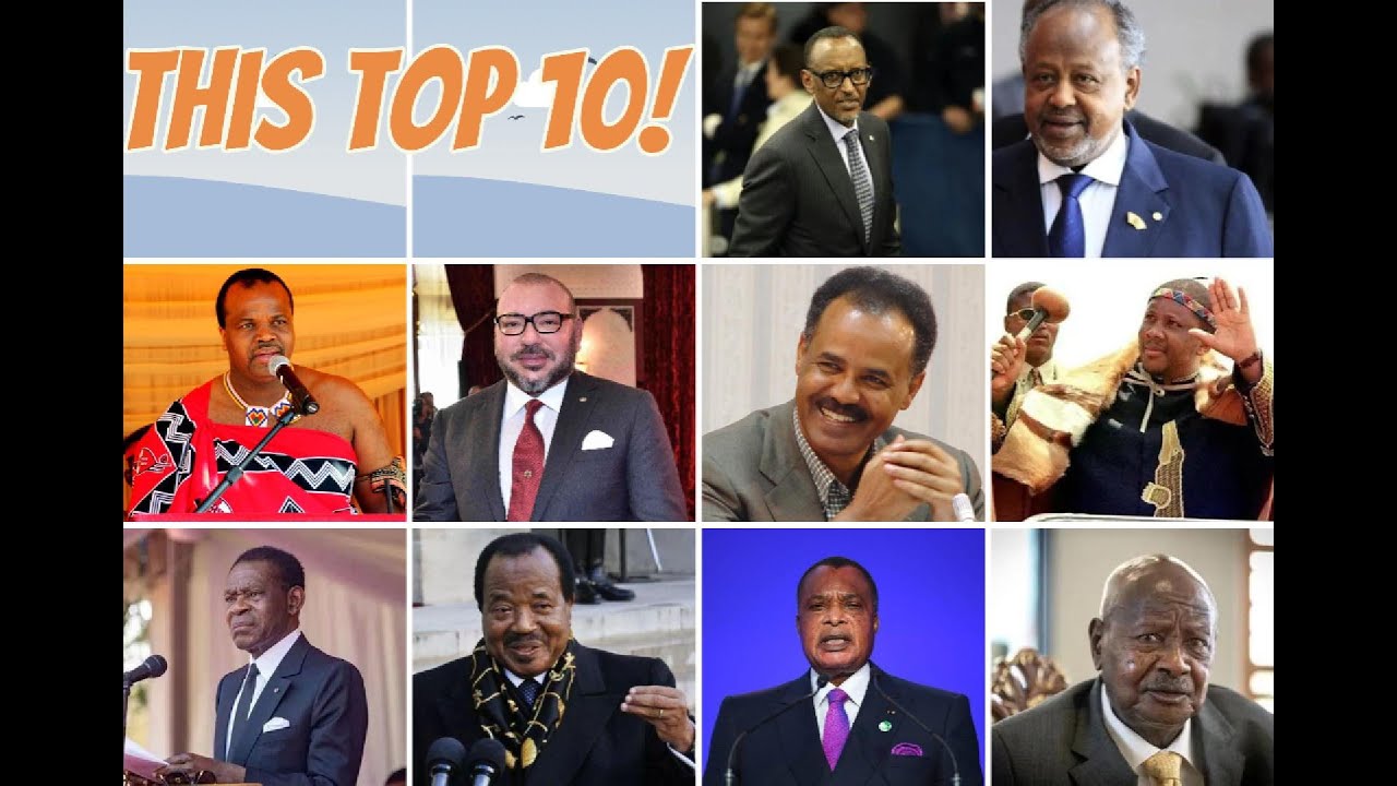 Top 10 Longest Serving Leaders (Presidents and Kings) in Africa (2025).