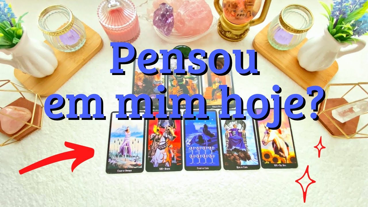 🔮ELE (A) PENSOU EM MIM HOJE? ❤️‍🔥🤗❤️‍🔥 Como pensou? Tarot revela