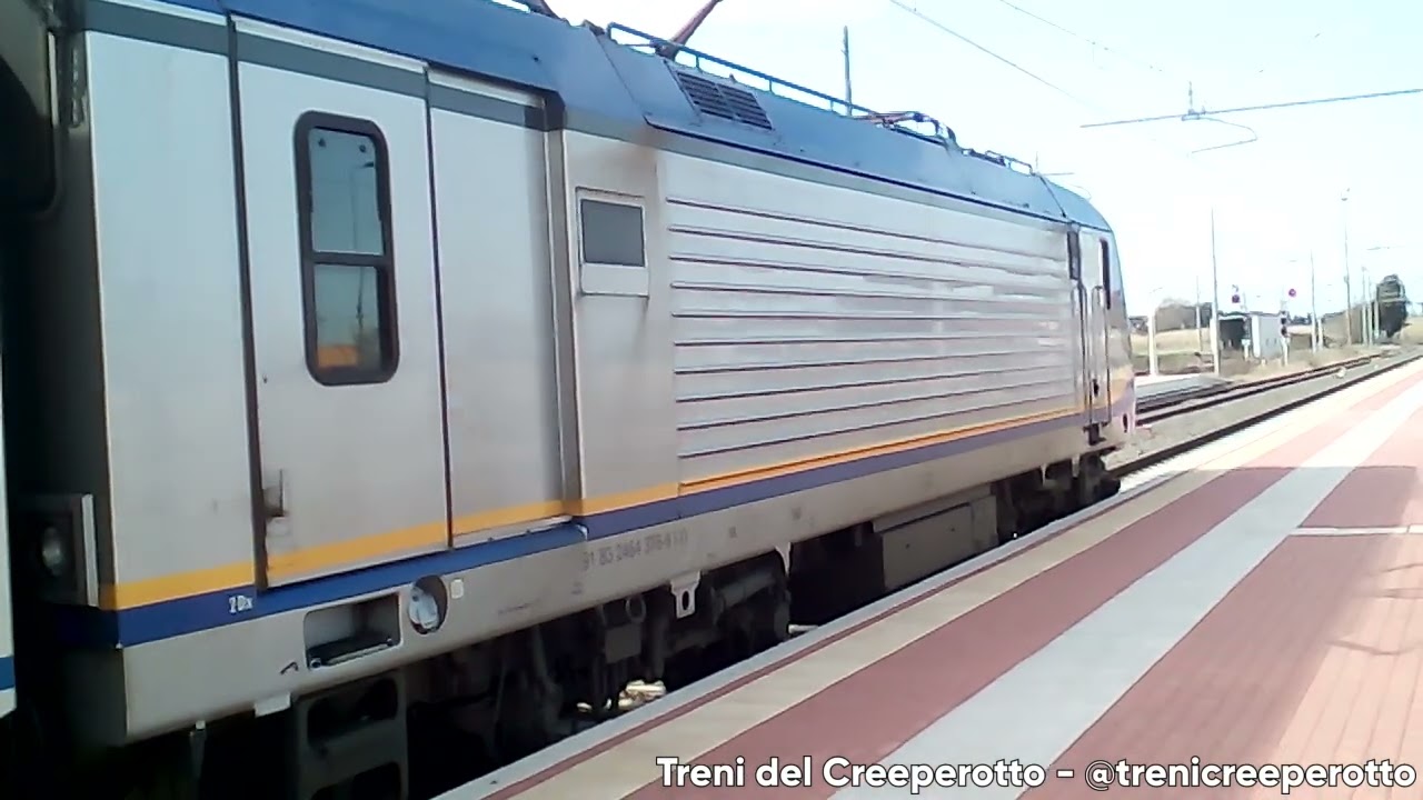Accensione locomotore E464.376 + Partenza a Campiglia Marittima (16/03/2018)