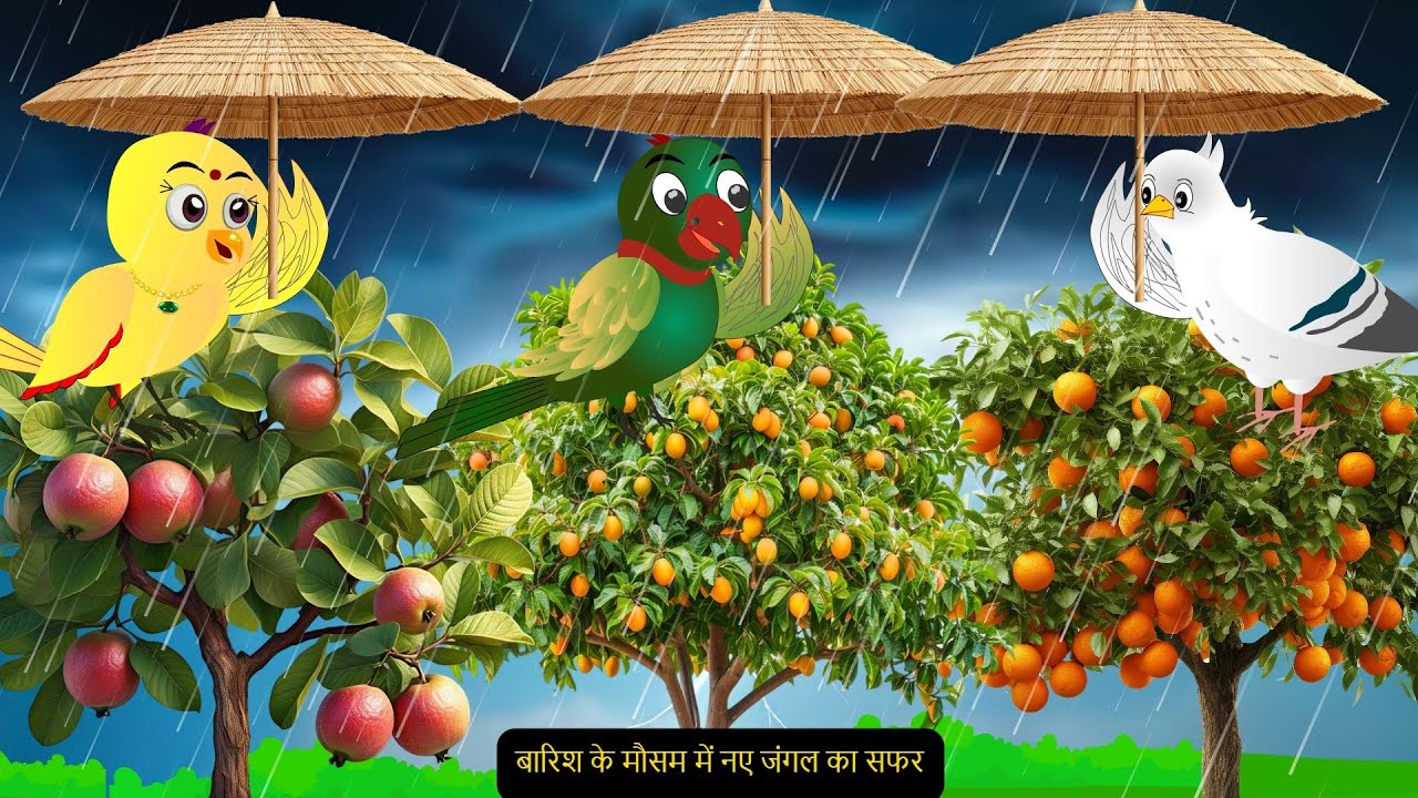 बारिश में चिड़िया का घर| Barish Chidiya New Episode | Chidiya Wala Cartoon | Rano Chidiya Ki Kahani