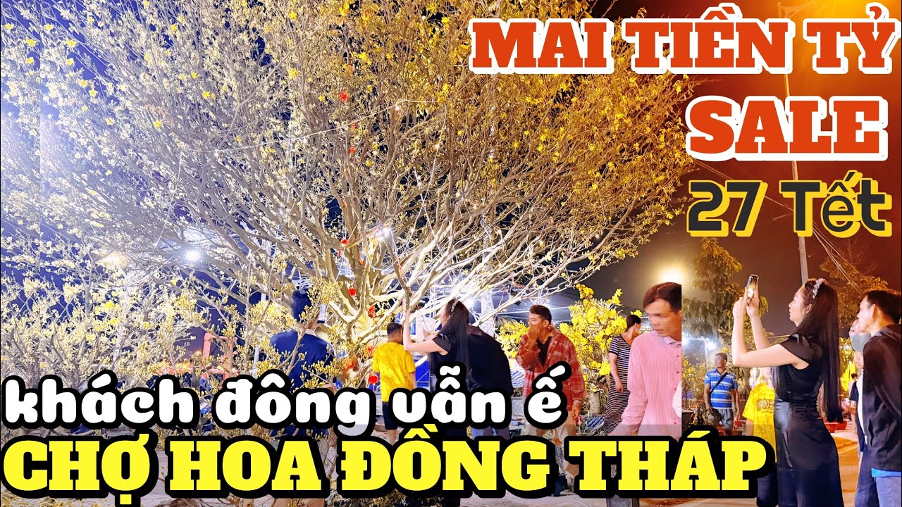 GIẢI CỨU. chợ hoa Tết 2026 lớn nhất Đồng Tháp khách đông nhưng vẫn ế ẩm nhà vườn hy vọng 2 ngày cuối