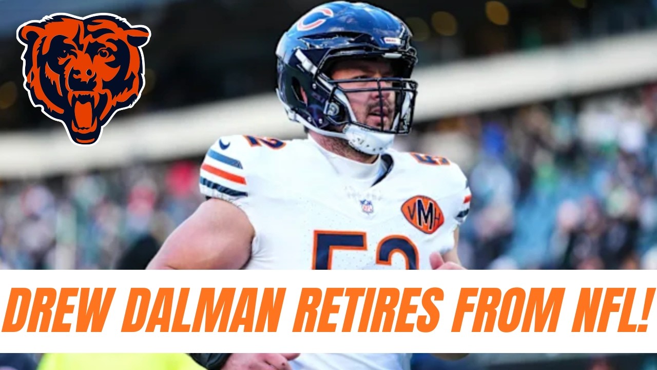 Chicago Bears SHOCKING NEWS: Starting Center Drew Dalman RETIRES From The NFL! 😱